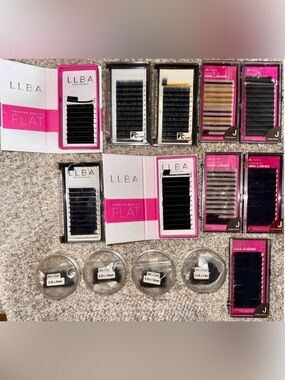 LLBA Premium Flat Lash Extensions - Black
